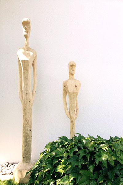 raumwunder | Skulptur im Garten | Skulptur aus Holz