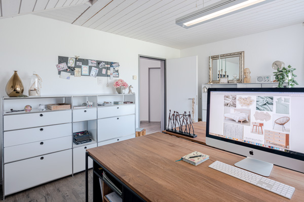 raumwunder | Einrichtungsberatung Home Office - Sideboard und Bücherregal - nachher